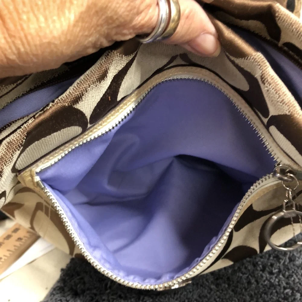 Coach‎ signature purse brown canvas